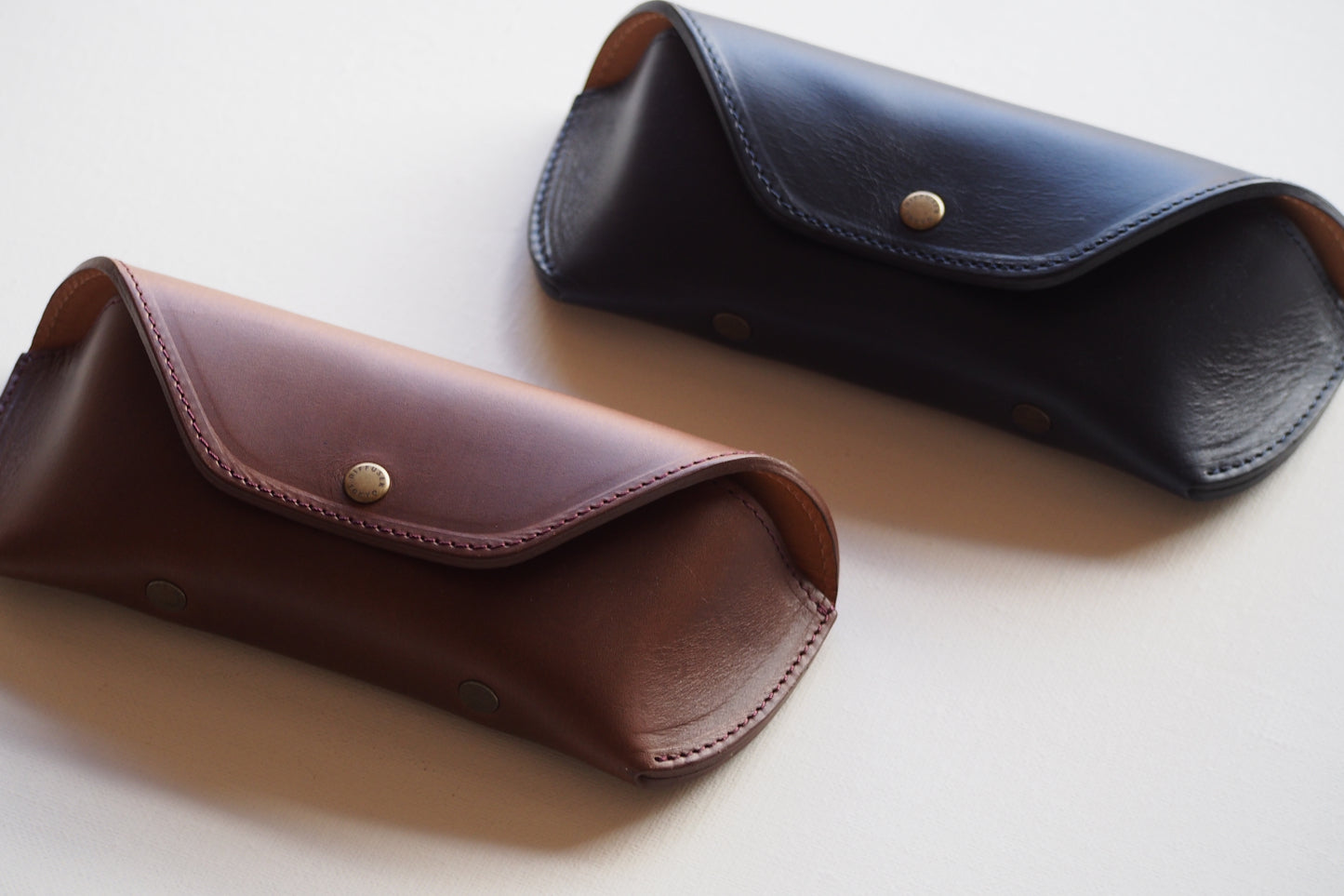 Horween Leather EYEWEAR Case 2 / VINTAGE BROWN