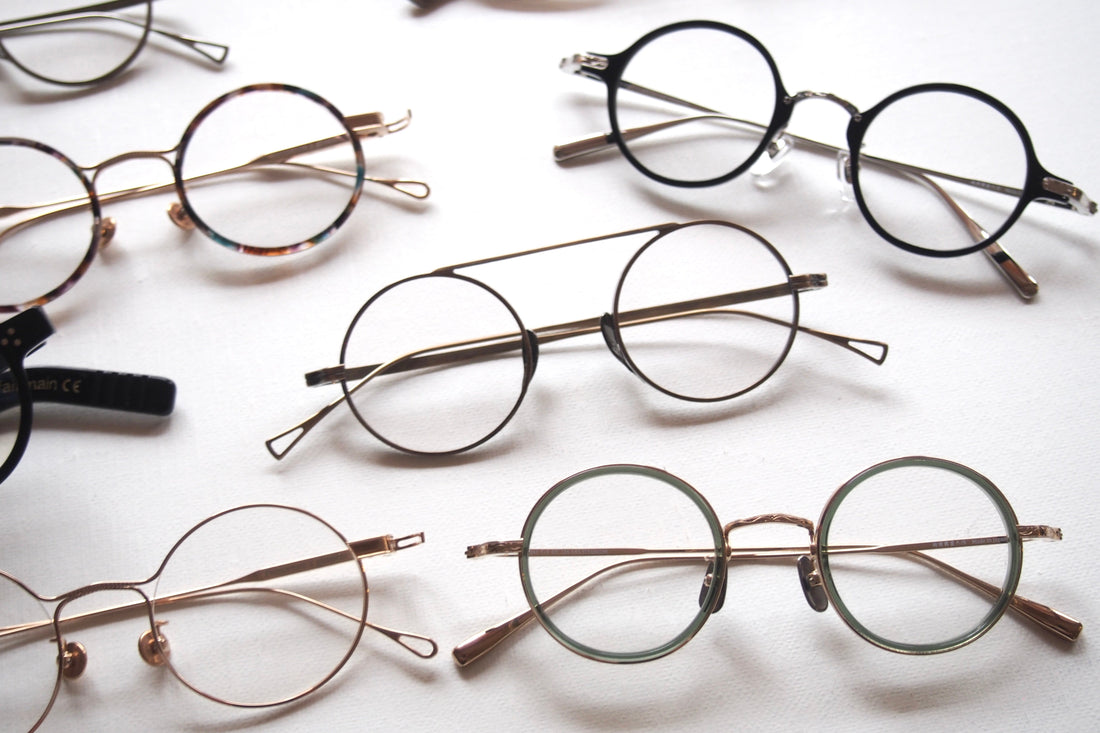 丸眼鏡が沢山揃っています。