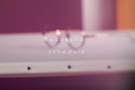 週末のスケジュール