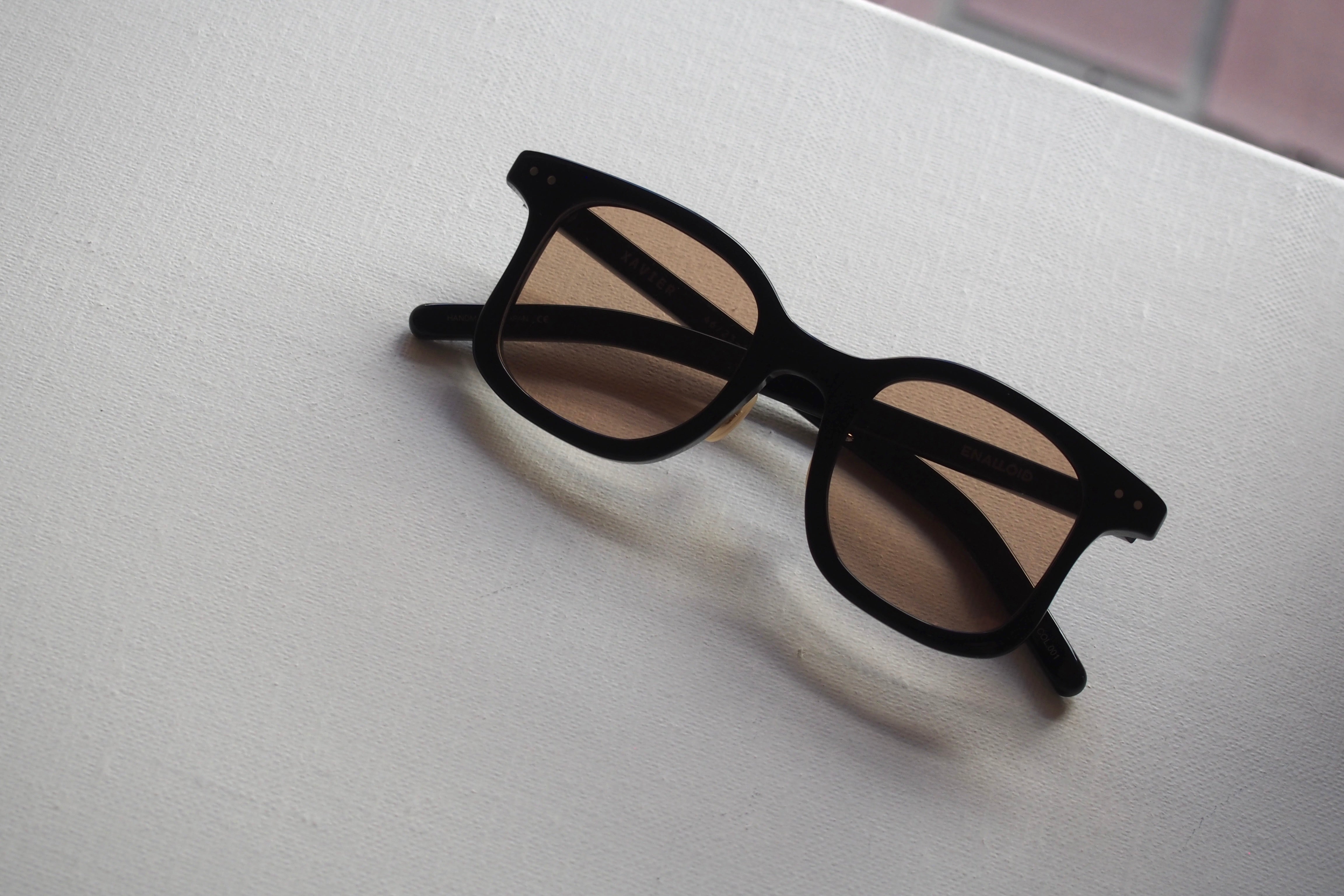 美品 ENALLOID エナロイド サングラス XAVIER SG 日本製 ザビエル ウェリントン 227 Black&amp;Pink 54000671 美品 ENALLOID エナロイド サングラス XAVIER SG 日本製 ザビエル