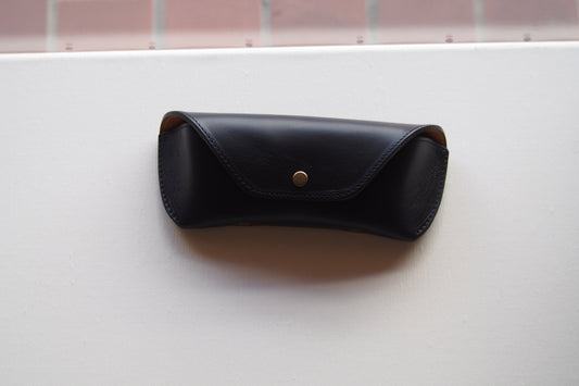 Horween Leather EYEWEAR Case 2 /  Ink & Camel