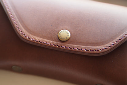 Horween Leather EYEWEAR Case 2 / VINTAGE  BROWN
