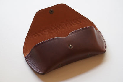 Horween Leather EYEWEAR Case 2 / VINTAGE  BROWN