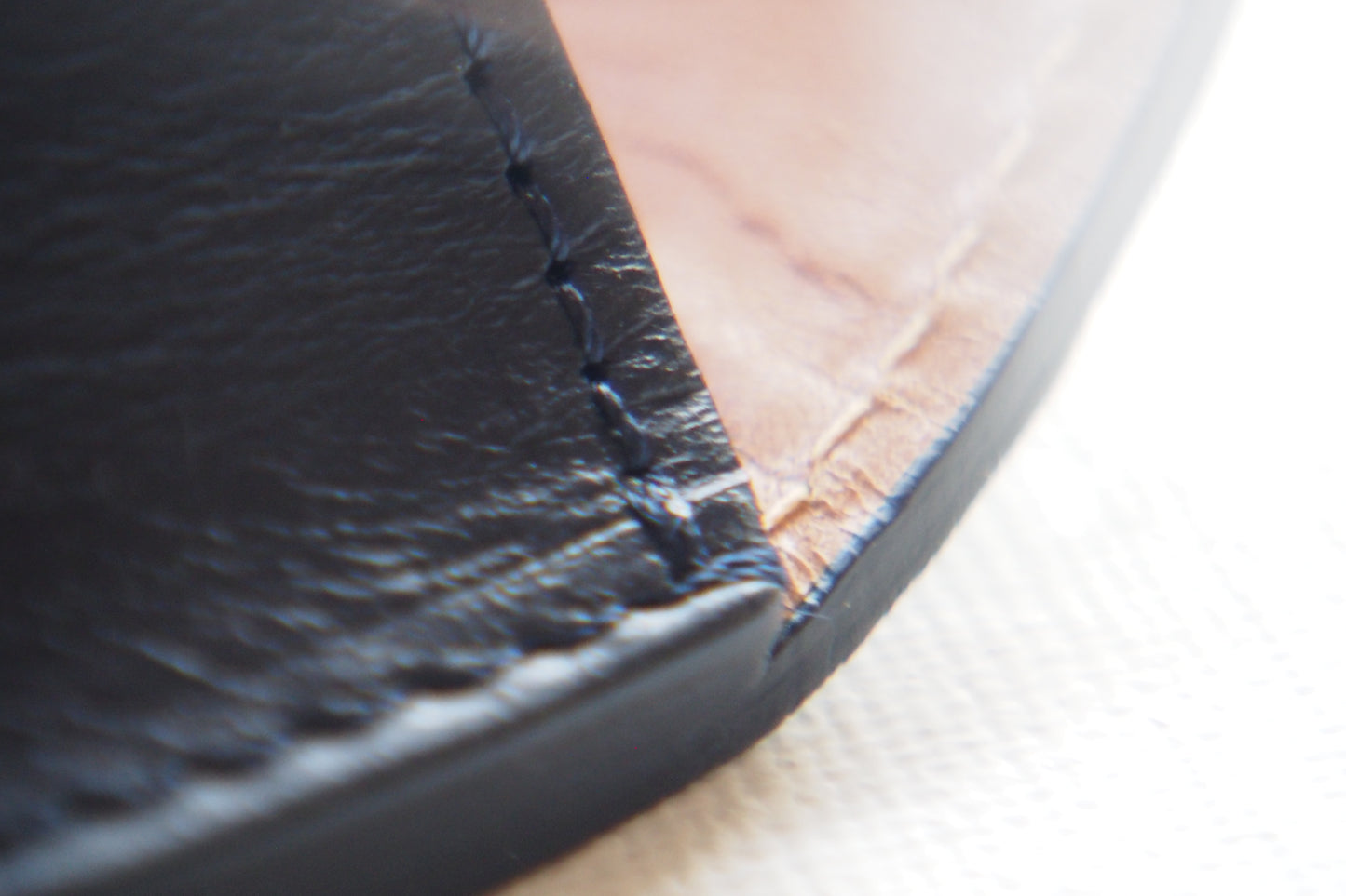 Horween Leather EYEWEAR Case 2 /  Ink & Camel