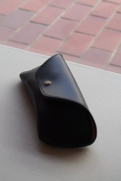 Horween Leather EYEWEAR Case 2 /  Ink & Camel