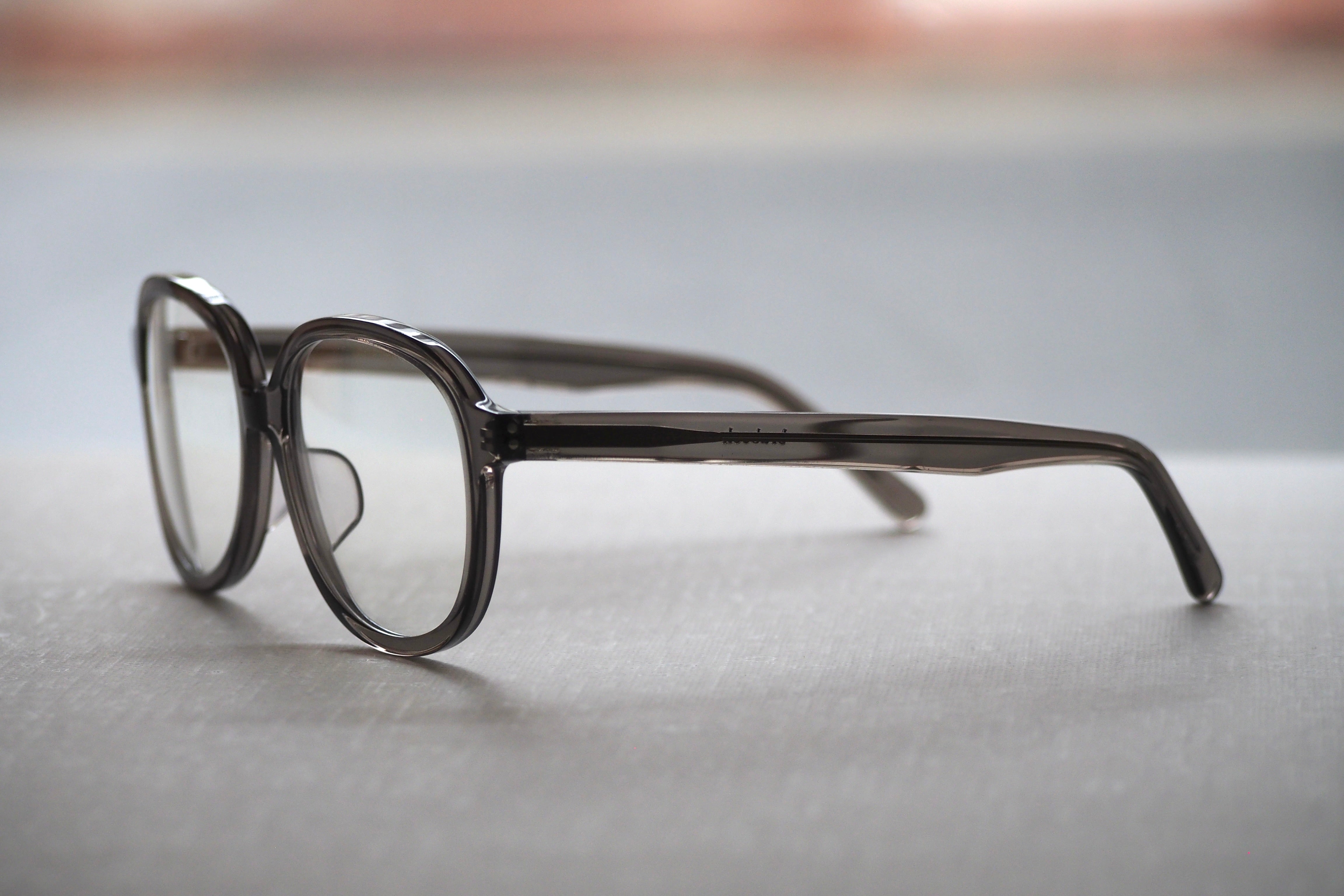 美品　kearny　　clear gray ＆ silver Kearny brubeck clear gray / Clear Lens – SUI OPTIQUE