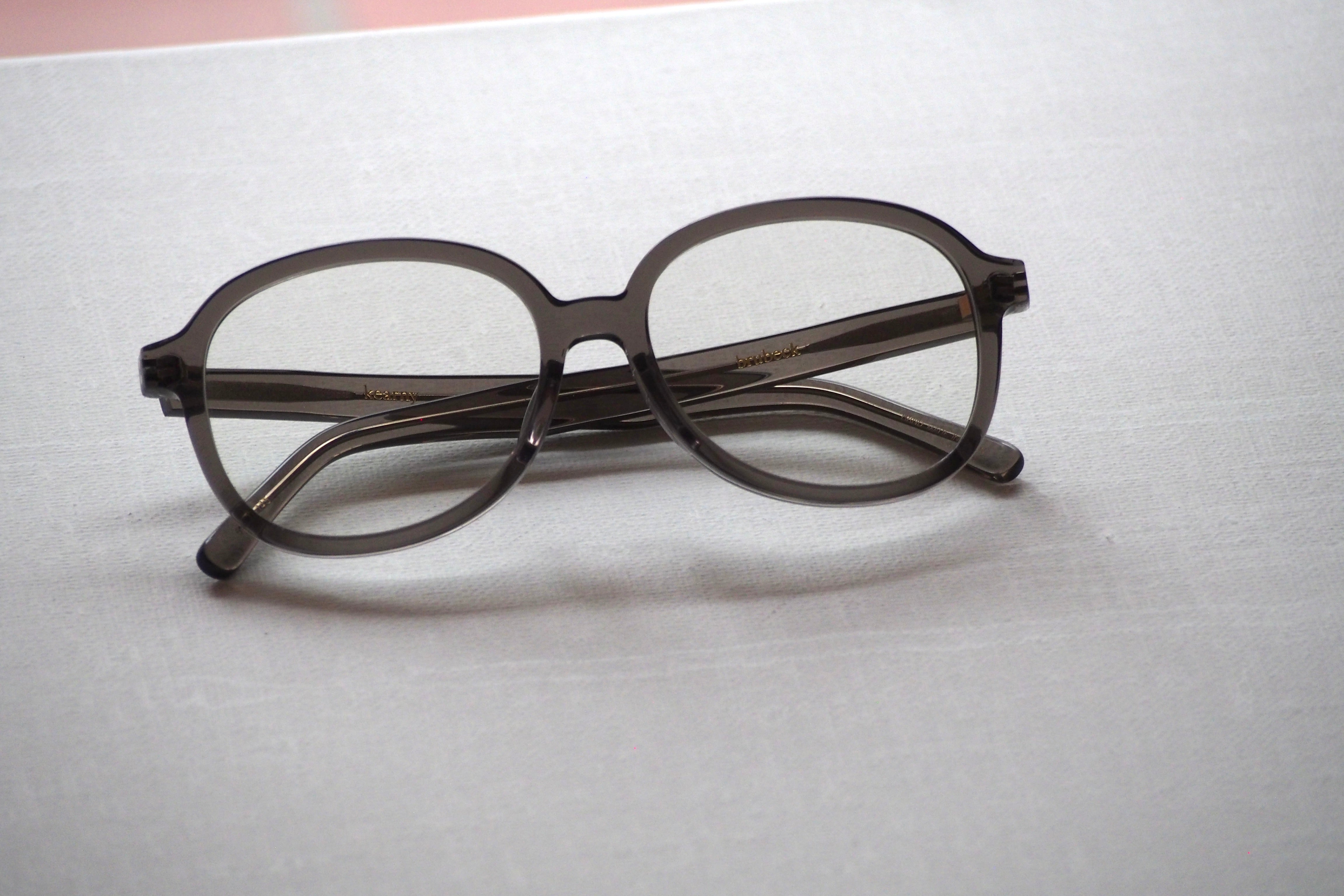 美品　kearny　　clear gray ＆ silver Kearny brubeck clear gray / Clear Lens – SUI OPTIQUE
