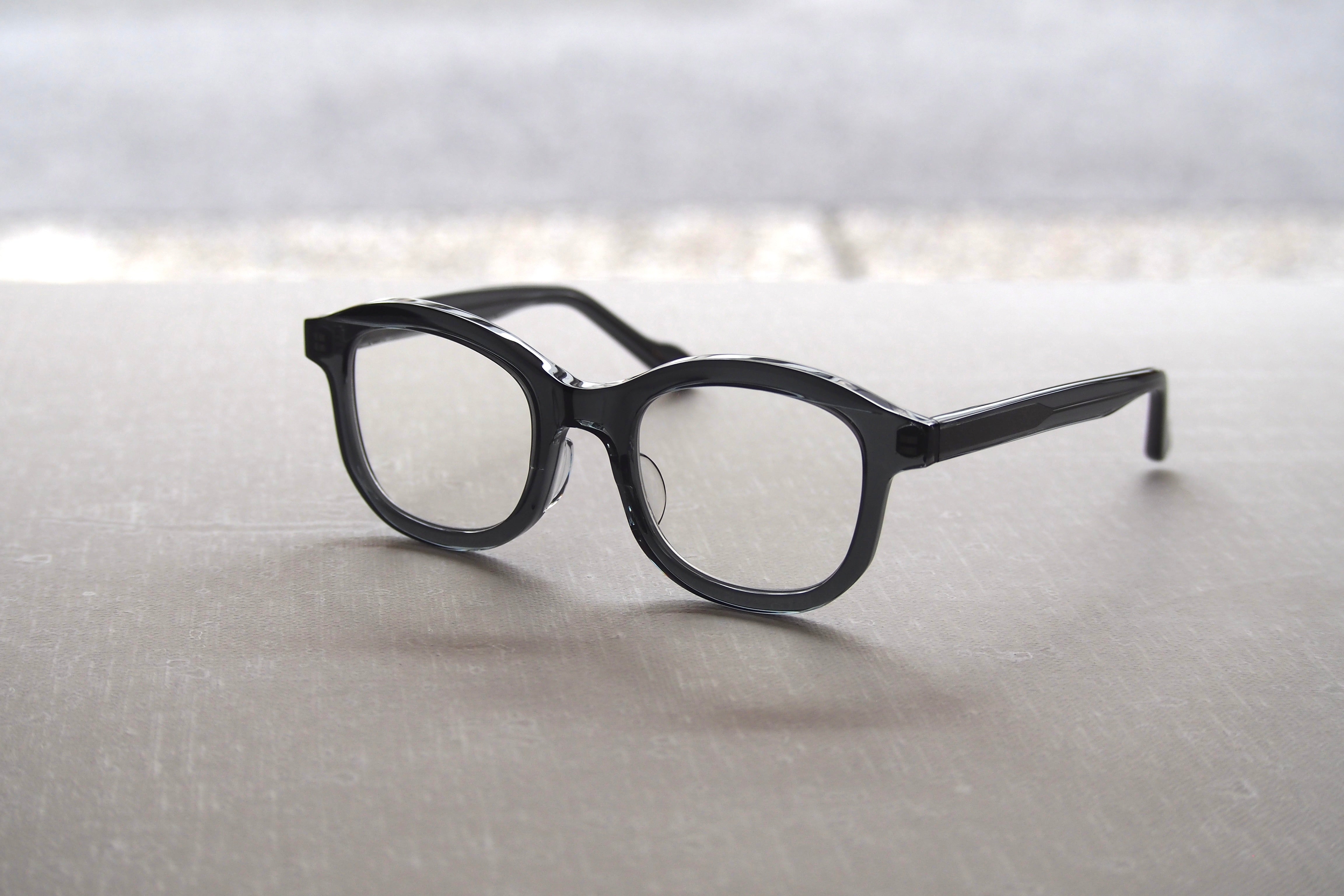 美品　kearny　　clear gray ＆ silver Kearny brubeck clear gray / Clear Lens – SUI OPTIQUE