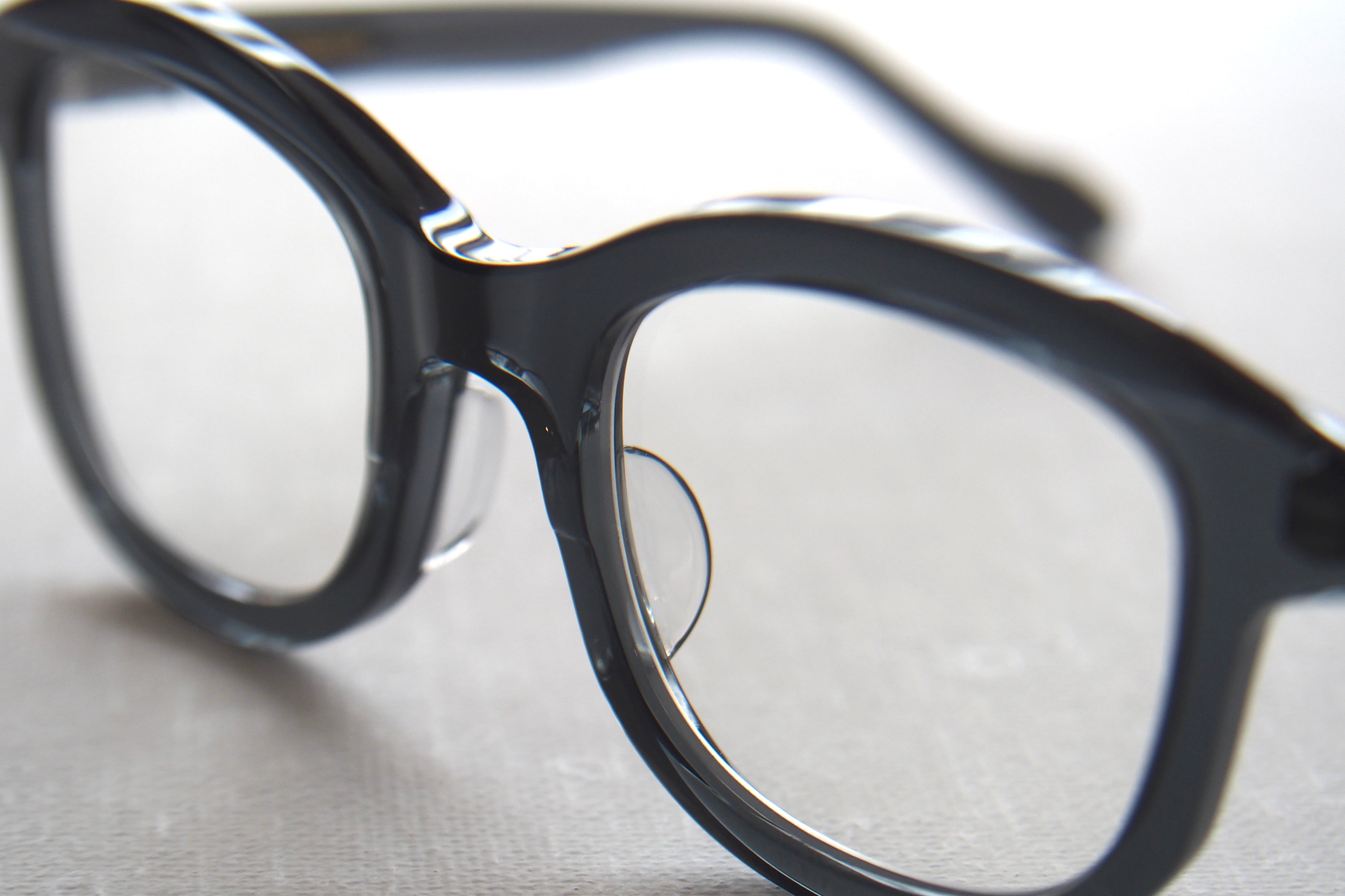 美品　kearny　　clear gray ＆ silver Kearny brubeck clear gray / Clear Lens – SUI OPTIQUE